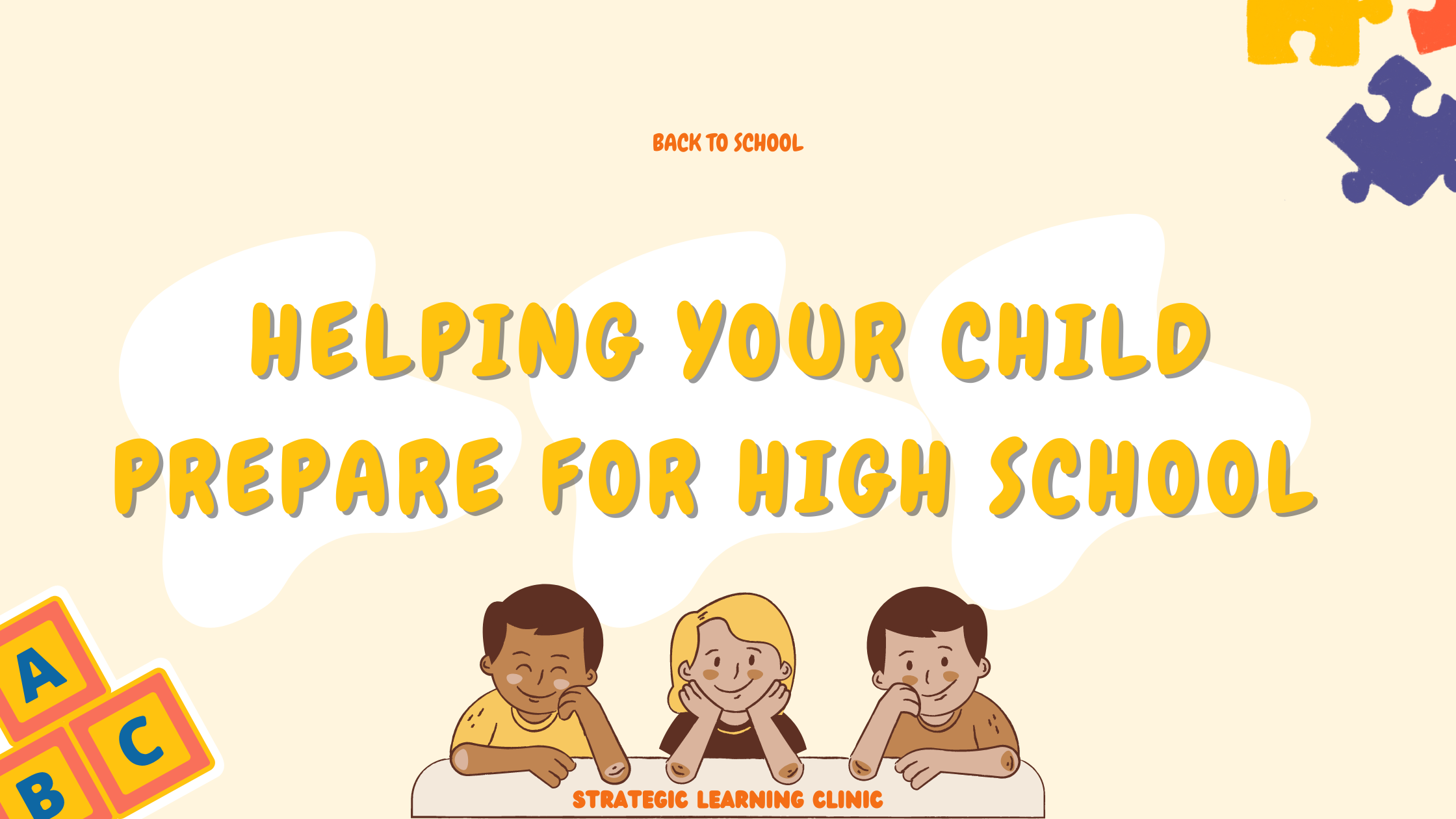 guide and help your child prepare for high school